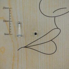 Nokta Zirkon Taşlı Bioplastik Piercing Set 2 Adet Piercing