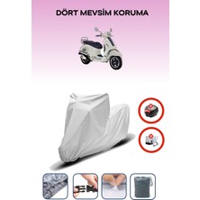 Breen Vespa Gts 125 Abs Gri Motosiklet Brandası Arka Çanta Uyumsuz