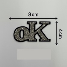 Taşteks Taşlı Ütülenebilen Veya Sticker Olarak Kullanılabilen Ok Yazısı Modeli