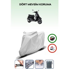 Breen Vespa Gts 250 Gri Motosiklet Brandası Arka Çanta Uyumlu