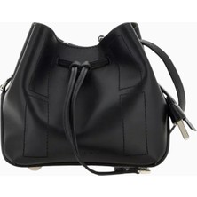 Hogan Mini Hocket Siyah Deri, Zarif ve Şık Bucket Omuz Çantası