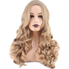 AyrStore Dalgalı Perçemsiz Uzun Fiber Sentetik Peruk / Balköpüğü