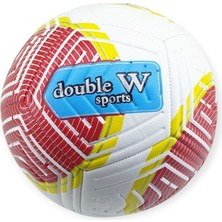 Futbol Topu Dikişli Kabartma Yüzey 420 gr No:5 - FB-680-KIRMIZI
