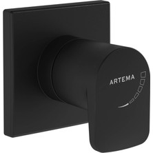 Artema Root Round Ankastre Stop Valf A4272936 Mat Siyah