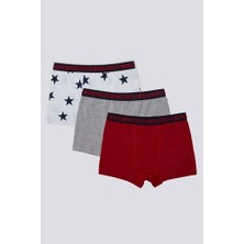 U.S. Polo Assn Erkek Çocuk İç Giyim 3'lü Boxer Takımı Nefes Alabilir Konfor 96% Pamuk