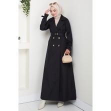 Tam Boy Su Geçirmez Trenç 1596 - Siyah