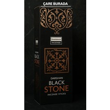Darshan Incense - Black Stone 20'li Çubuk Tütsü (Mistik Atmosfer & Zihinsel Berraklık)
