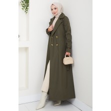 Tam Boy Su Geçirmez Trenç 1596 - Haki