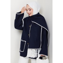 Ahen Atkılı Kaşe Ceket 1593 - Lacivert