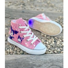 Kuromi Kız Çocuk Ayakkabı, Kuromi Convers, Kız Çocuk Günlük Ayakkabı (31-35 Numara Aralığı Işıksızdır)