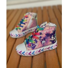 Kuromi Kız Çocuk Ayakkabı, Kuromi Convers, Kız Çocuk Günlük Ayakkabı (31-35 Numara Aralığı Işıksızdır)