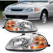 Honda Civic 1996-1997 E.k Kasa Krom Usdm Ön Far
