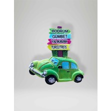 Bodrum / Gümbet / Yalıkavak / Turgutreis Temalı Kabartmalı Polyester Magnet