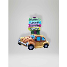 Bodrum / Gümbet / Yalıkavak / Turgutreis Temalı Kabartmalı Polyester Magnet