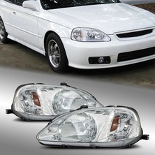 Honda Civic 1999-2000-2001 Sedan H.b Krom Usdm Ön Far