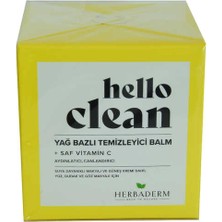 Hello Clean Yüz Dudak ve Göz Için Yağ Bazlı Temizleyici Balm Saf C Vitaminli 100 ml