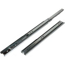 Çift Açılır 45 mm Teleskopik Bilyeli Çekmece Rayı 50 cm