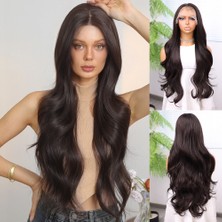 AyrStore Açık Kahve Bebek Saçlı Fiber Sentetik Tül Peruk