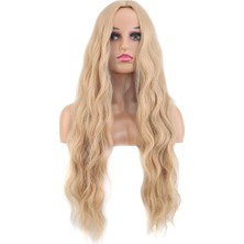 AyrStore Uzun Su Dalgası Fiber Sentetik Peruk / Balköpüğü