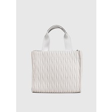 Oggo Suni Deri Kolon Saplı Fermuarlı Nikel Aksesuarlı El Çantası