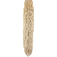 AyrStore Fiber Sentetik Kabarık Dalgalı 8 Parça Çıt Çıt / Balköpüğü Platin Röfleli