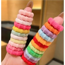 24 Adet (12 Set) Kız Çocuk Lastik Toka Seti Kız Çocuk ve Kız Bebek Karışık Lastik Toka Seti