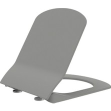 Elegant Duroplast Yavaş Kapanan Klozet Kapağı Cool Grey
