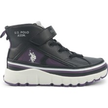 U.s. Polo Assn. Keltes Jr 5pr Siyah Kız Çocuk High Sneaker