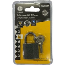 Ennalbur Tudor 25 mm Kısa Gri Asma Kilit