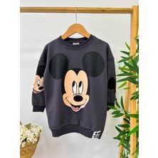 Kız Çocuk Sweat Elbise Pamuklu Kumaş Gündelik