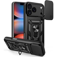 Teleplus iPhone 17 Pro Max Kılıf Kamera Korumalı Defense Yüzüklü Tank Kapak