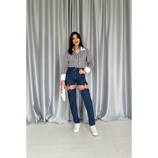 Markano Askılı Iki Parça Jeans Pantolon