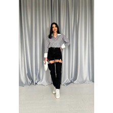 Markano Askılı Iki Parça Jeans Pantolon