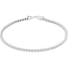 14 Ayar Altın Yuvarlak Taşlı Su Yolu Bileklik