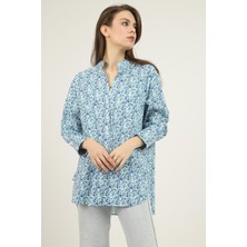 Markano V Yakalı ve Desenli Gömlek