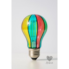 Vitray Ampül Rengarenk Ambians Ampul Rgb Ampül 4 W LED Filamentli Ampül Çok Renkli Camcı Stüdyo