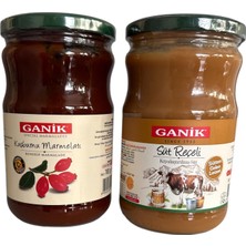 Ganik 700 gr Süt Reçeli  & Ganik 700 gr Kuşburnu Marmelatı