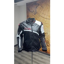AR54 Deri Kadın Motorsiklet Montu