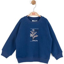 Nk Erkek Bebek Plant Sweatshirt 1-4 Yaş Mavi