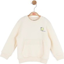 Nk Erkek Bebek Elephnat Sweatshirt 1-4 Yaş Krem