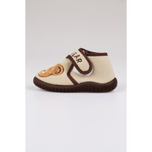 Kız/erkek Çocuk Nakışlı Yumuşak Taban Ev Kreş Panduf - NKS01