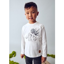 Mayoral Erkek Çocuk Dinazor Baskılı Uzun Kollu Tişört ve Eşofman Altı Takımı | 4-10 Yaş