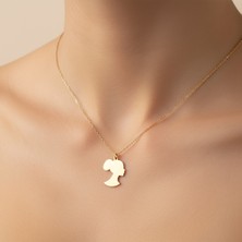 Tabitala TabiTela 14 ayar altın kolye ucu kız GM220 1 gr