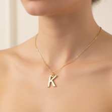 Tabitala TabiTela 14 ayar altın kolye ucu "K"harfi GM743 1 gr
