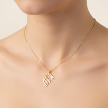 Tabitala TabiTela 14 ayar altın kolye ucu aslan GM765 1 gr