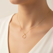 Tabitala TabiTela 14 ayar altın kolye ucu "G"harfi GM608 1 gr