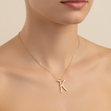 Tabitala TabiTela 14 ayar altın kolye ucu "K"harfi GM742 1 gr