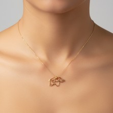 Tabitala TabiTela 14 ayar altın kolye ucu fil GM338 1 gr