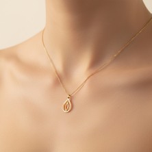 Tabitala TabiTela 14 ayar altın kolye ucu Ateş alevi GM444 1 gr