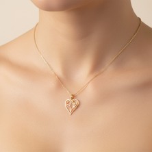Tabitala TabiTela 14 ayar altın kolye ucu kalp GM27 1 gr